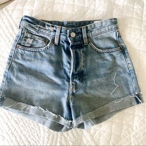 High Waist Jean Shorts